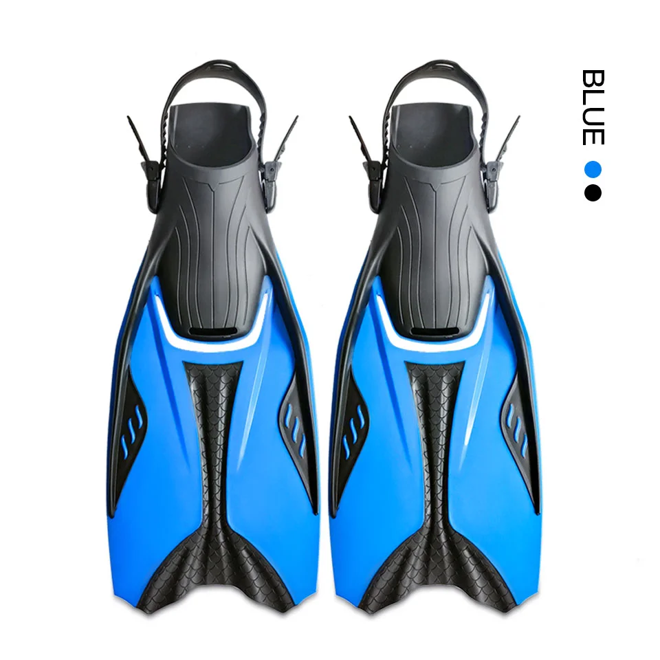 Silicone Swim Fins Customized Snorkeling Training Picture Adult EVA Logo Item Adjustable Color Swimming Diving Accept Feature