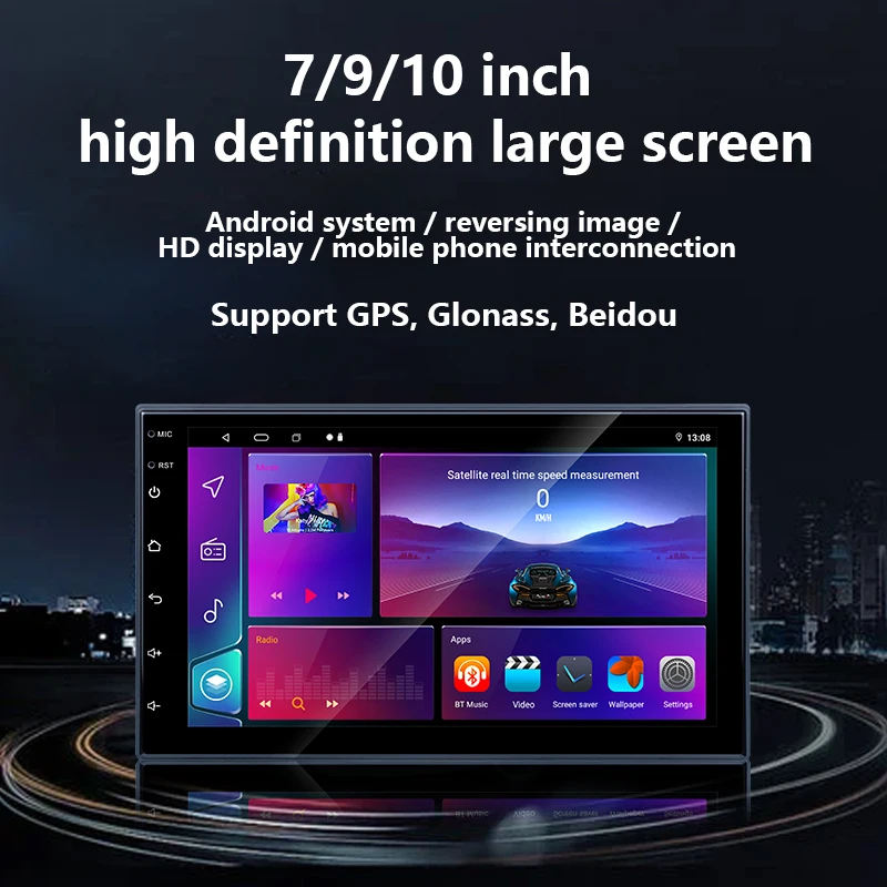Wholesale 9 inch touch screen support split screen CarPlay Universal car stereo android system multimedia player