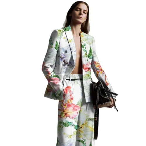 Most popular Italian design 100%  linen woven digital print fabric eco-friendly ink jet printing  for bedding sets