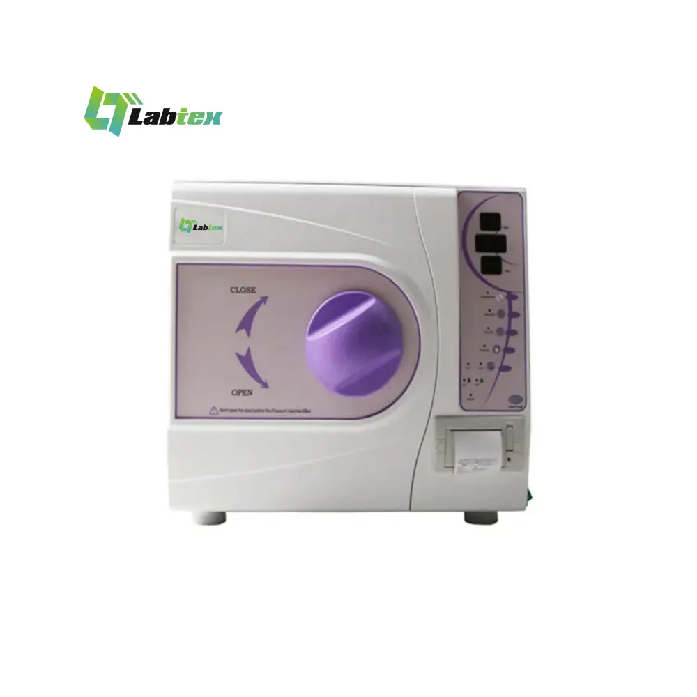 LABTEX Table TOP Class B Pre Vacuum Sterilizer Popular Mini 12L Dental Autoclave Vacuum Disinfection Cabinet Built-in Printer