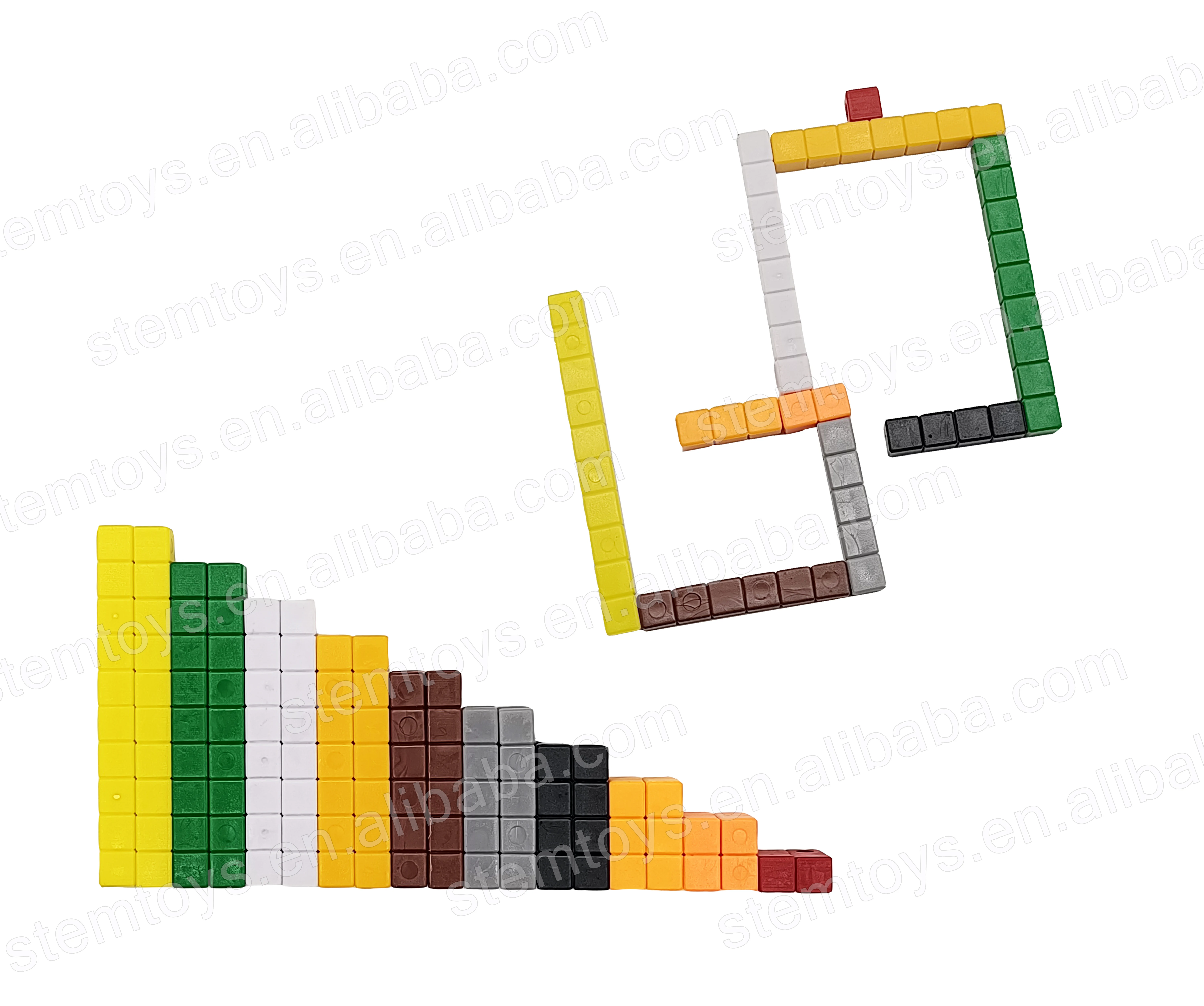Educational school Math Blocks 250pcs Cuisenaire Rods stem toys superdry grow future thinking