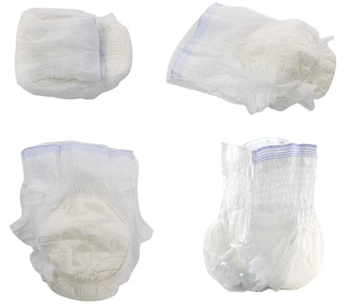 Wholesale Price Breathable Comfort Pant Style Disposable Incontinence Pants Stock lot Adult Pull Diapers