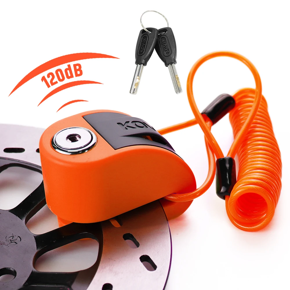 Motorcycle Disc Lock With Alarm Disc Bicycle Security Brake Lock Anti Theft Alarm Lock For Bike