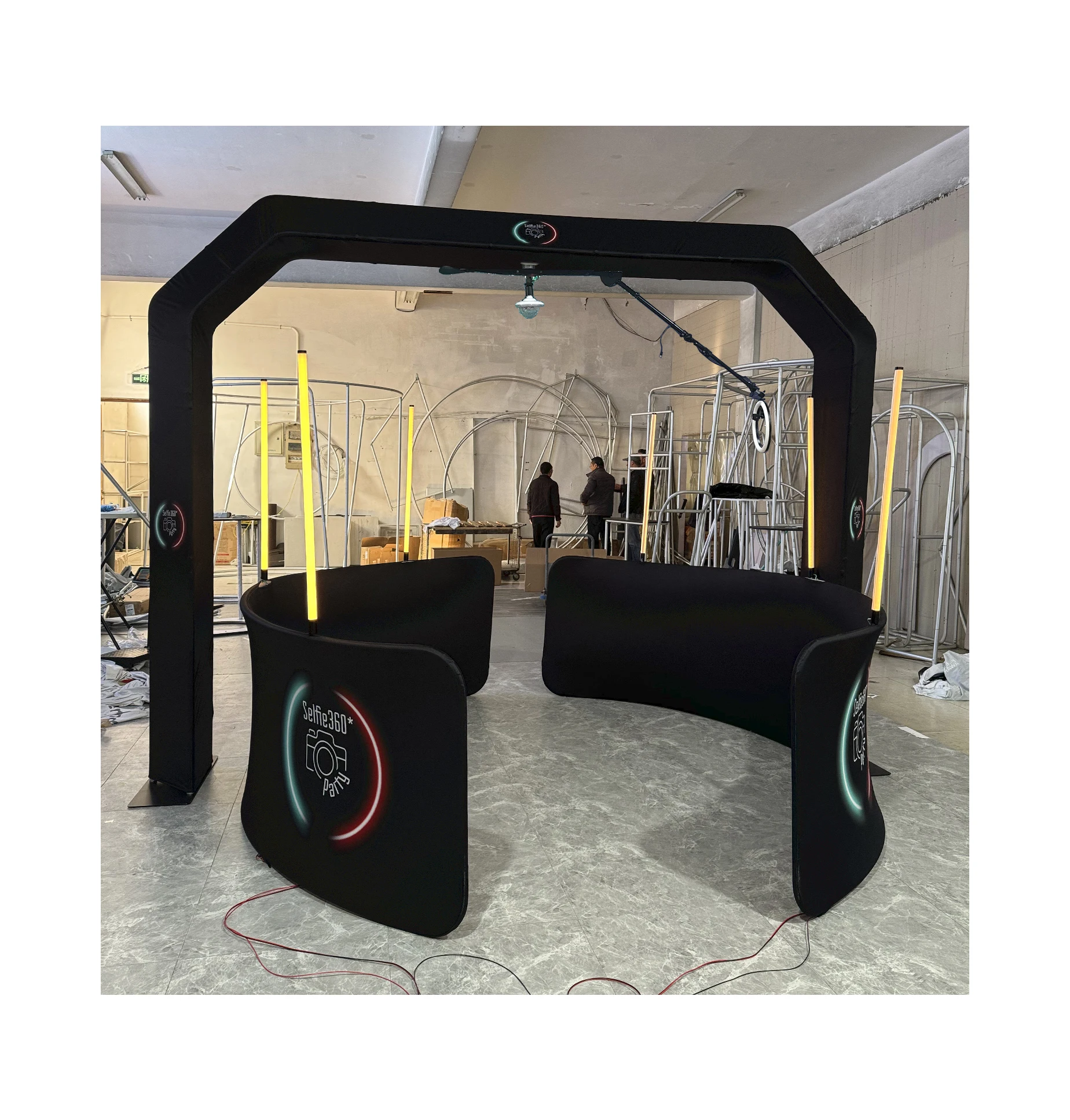 Selfie Machine Kiosk Video Booth 360 Photo Booth 32 Diamond With Led Fill Light 360 Photo Booth Red Carpet