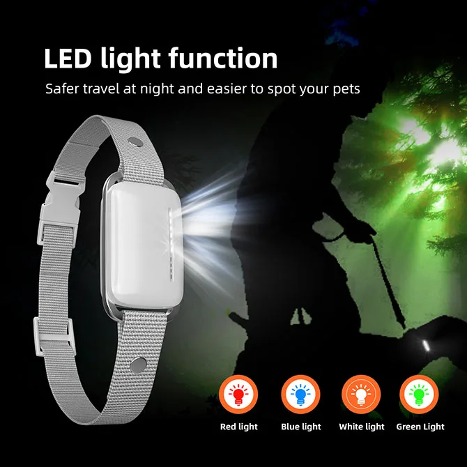 Command Recording Rechargeable 3 Modes Electric Shock Dog Training Collar  Waterproof 1000m Remote Control Dog Collar