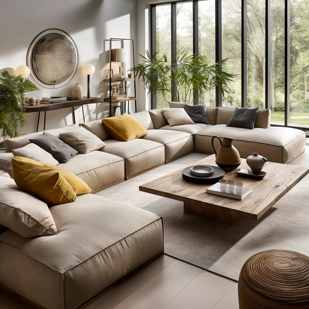 Modern new style sectional couch set living room sofas furniture