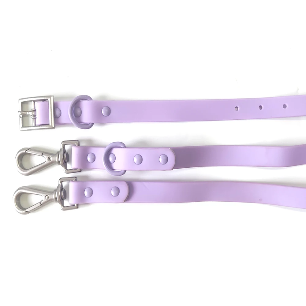 Водонепроницаемый собачий ошейник тканевый поводок с резиновым покрытием отталкивает воду и грязь подходящий