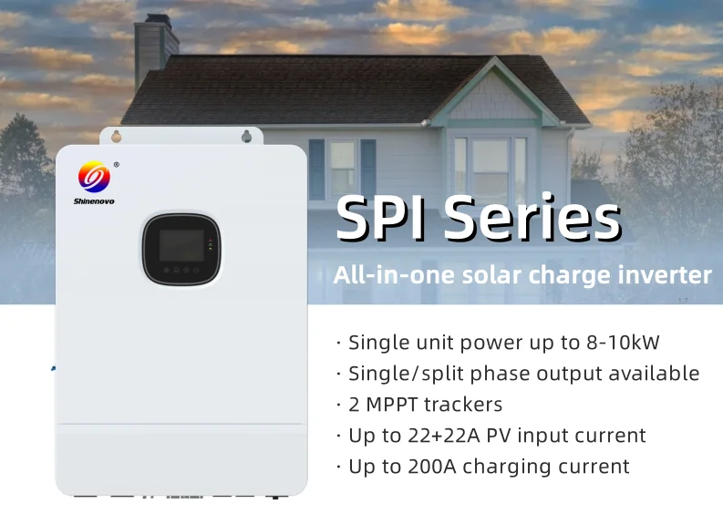 Two Output APP srne 48v 10kw 110volts USA split phase Hybrid Solar Charger Inverter