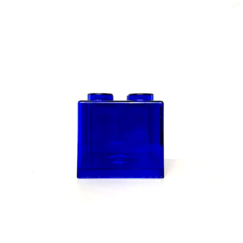 Wholesale  Colorful money safe box Coins Plastic Money Box cheaper transparent plastic building block piggy banks for kids