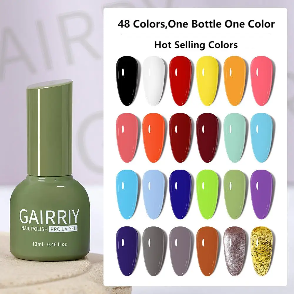 OEM/ODMWholesale Create Your Own Brand Private Label Gel Nail Polish Set 48 Colors Professional Nail Salon Uv Gel Polish Set
