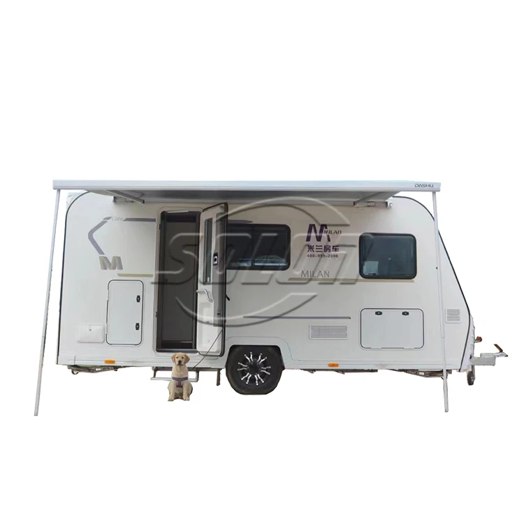 Mini Travel Caravan RV Travel Trailer With Kitchen Trailer Camping