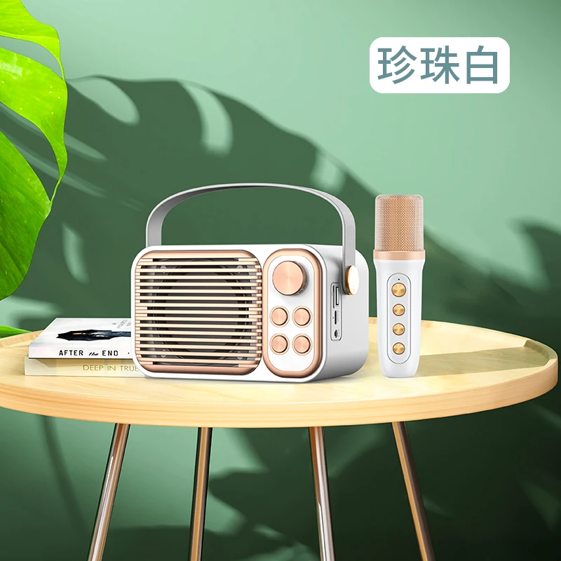 SU.YOSD newest Single Wireless Mic Cheap Ktv Microphone 8Hours Play 10W Vocal Cut Outdoor Blue tooth Speaker With Strap