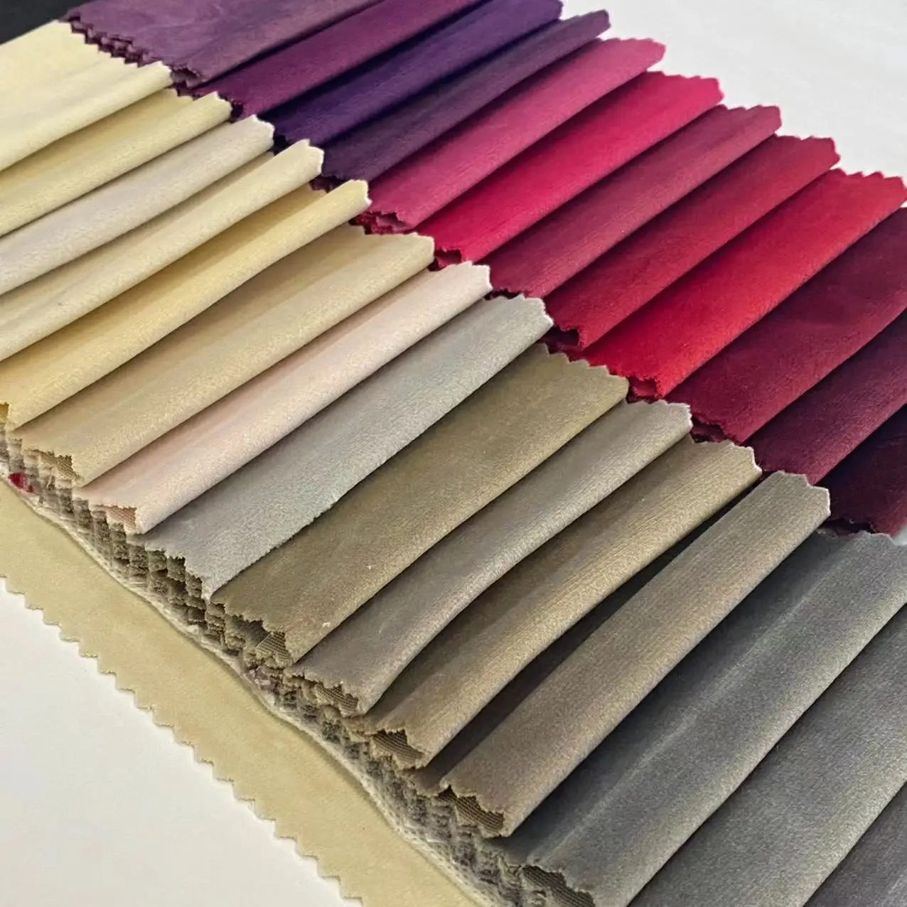 Sofa Fabrics Upholstery Cheap Price 100%Polyester Plain Holland Velvet Furniture Fabric Velour Fabric For Curtain