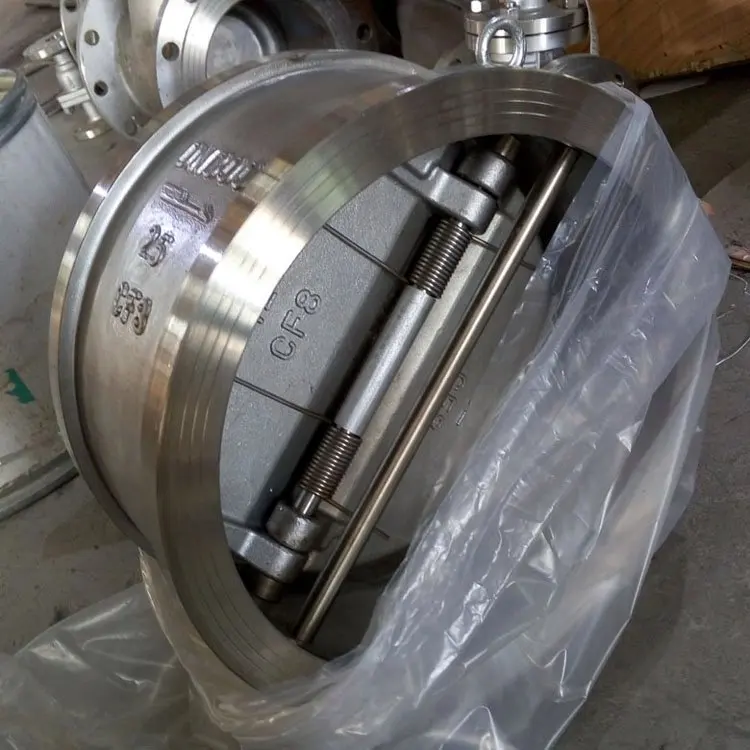 Stainless steel wafer type disc double plat PN16 check valve