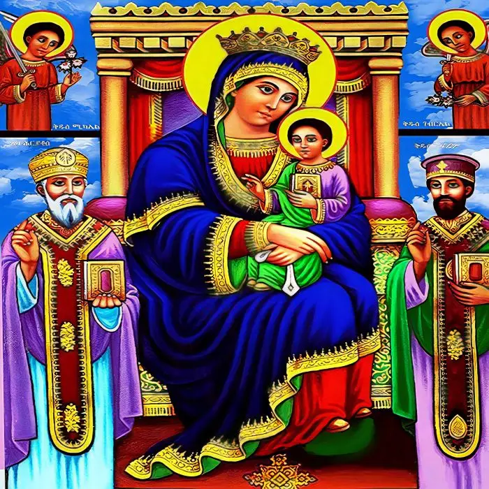 Ethiopian Wall Art Habesha Art Maria Ethiopian Prints for Christian