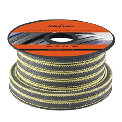 Reinforced Braided Aramid Corner Graphite Gland Packing