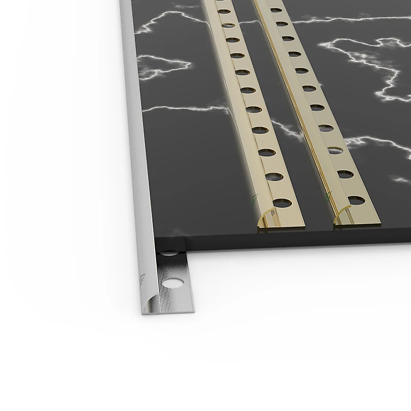 top notch 2.7m radius corner protector silvery metal corner guard strips