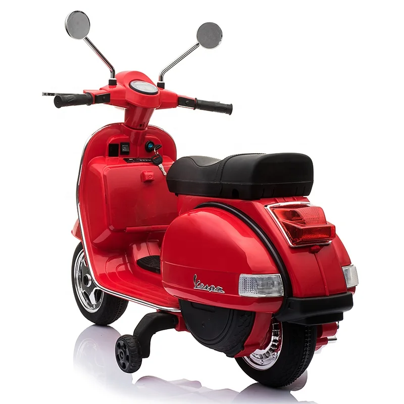 Дешевый мини детский мотоцикл Vespa PX150 лицензированный для детей езды на электрическом