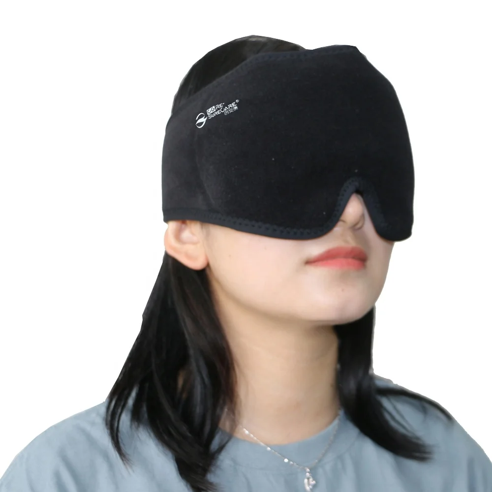 Headache Eye Therapy Hot Cold Gel Ice Packs Wholesale Cooling Eye Pads With Wrap Headache Hat