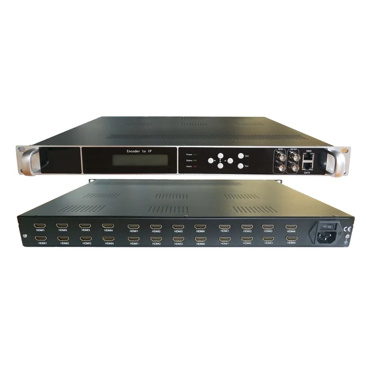 IP ТВ H.264 HD MI кодер цифрового телевидения системы IPTV 24 канальный с 256 SPTS 4 Мб UDP