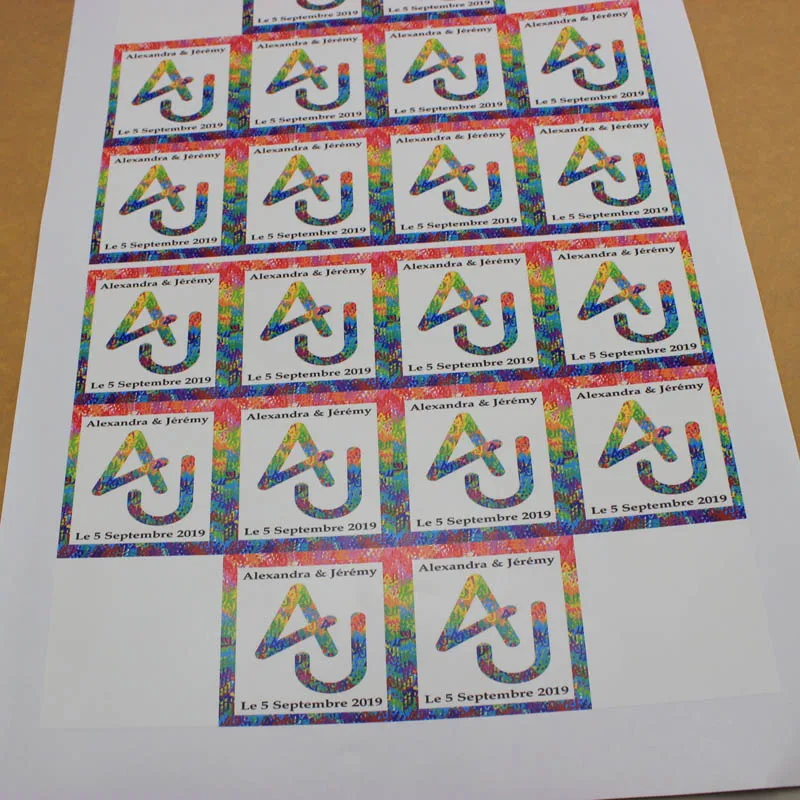 Custom laminated waterproof logo die cut vinyl sticker waterproof glass food jar label, printed  plastic vinyl label