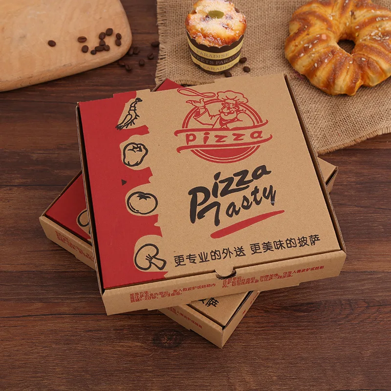 Factory Supplier Custom Pizza Box Corrugated Cardboard 12inch Box for Pizza Packaging