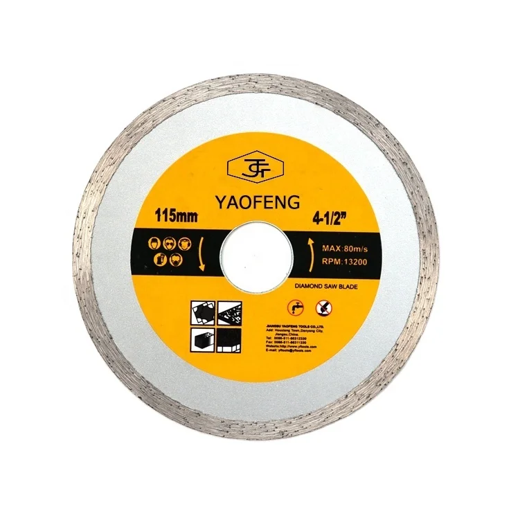 4.5 inch 115 mm Diamond  continuous Saw Blade for cutting tile