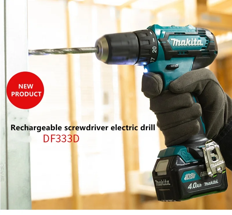 Оригинальная беспроводная дрель Makita 12 В с максимальным крутящим моментом 30 нм литиевая батарея профессиональные электроинструменты 10 мм ручная