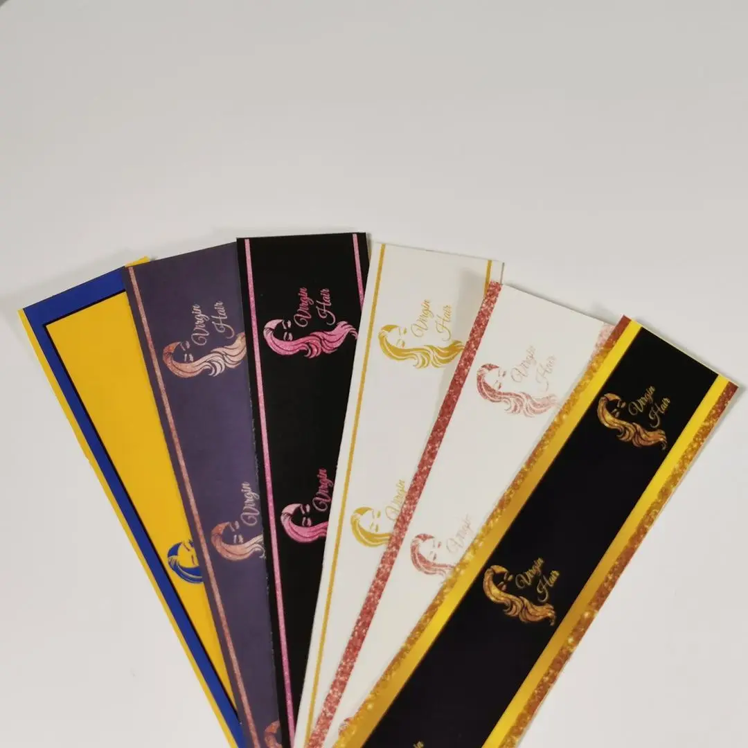 price tag custom logo hair wig label tags paper hang tags business thank you card