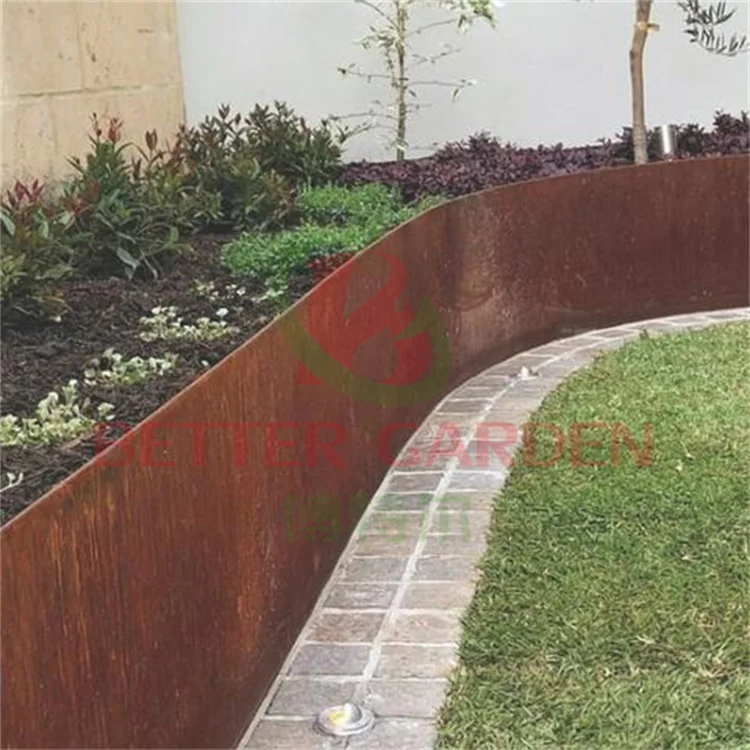 garden landscape edging rust corten garden edge circle garden edge metal