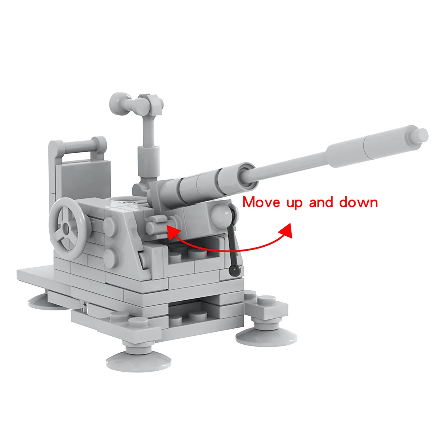 MOC5026  75pcs  WW2 Military  Germany cannon artillery gun Building Blocks sets Toys Building Kit construction toys