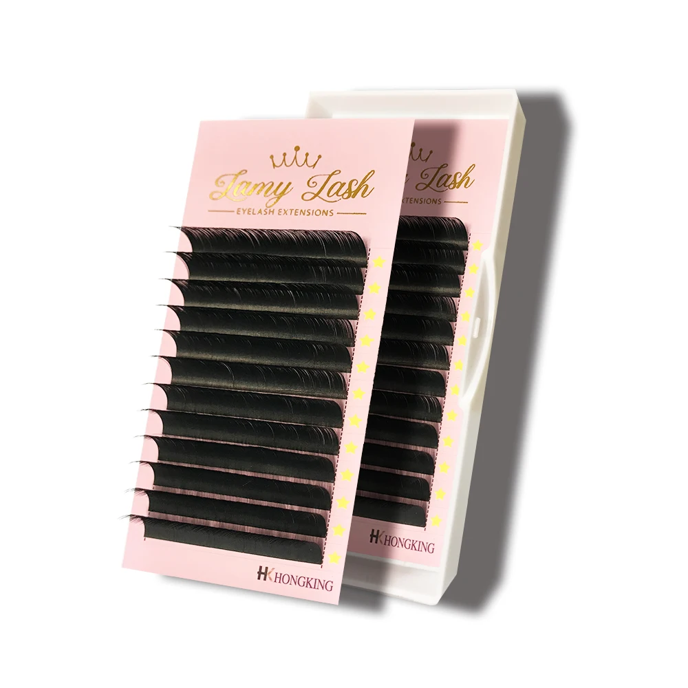 Special Flare Lash 0.07mm C D Curl 11 12mm Russian Volume Eyelash Extension Cilia Silk Individual Lash Trays Wholesale Extension