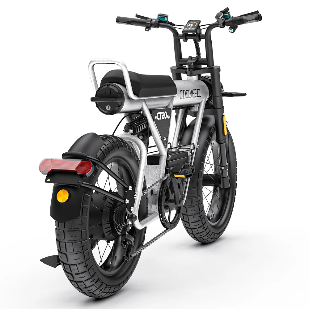2023 coswheel ct20s новая модель ретро-стелс-бомбардировщик электрический внедорожник 48 В 60 В 1500 Вт бесщеточный мотор 35ah аккумулятор горный электровелосипед