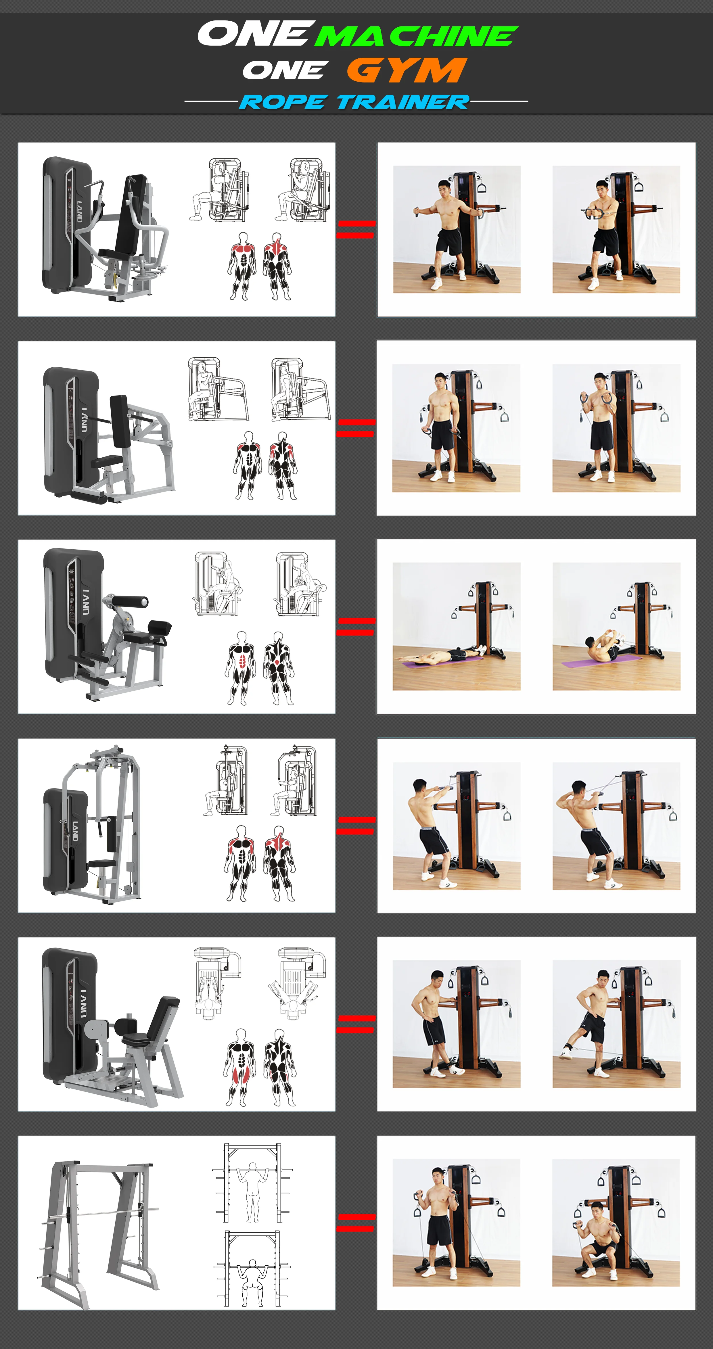  Land Fitness новое оборудование для кардио-тренировок тренажерного