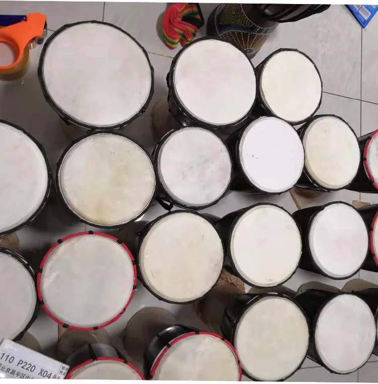 China Wholesale Traditional Handicraft Hand Percussion 6inch African Wooden Drum Djembe