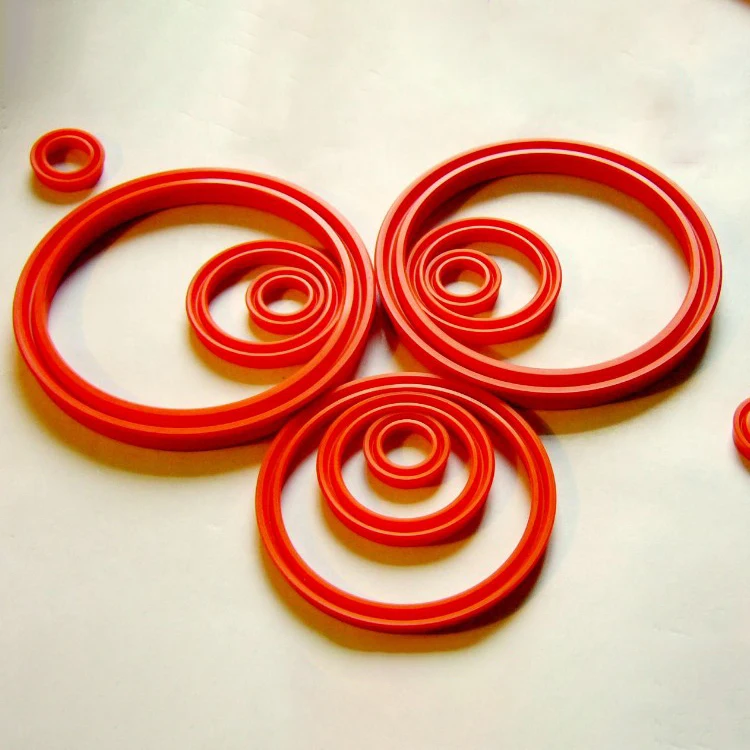 Изготовитель на заказ Высокое качество ptfe поршневые кольца девственные ptfe фланцевые прокладки красный пластиковый уплотнительное кольцо