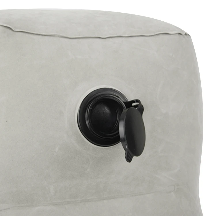 Travelsky soft inflatable cushion travel hiking foot leg rest pillow cushion with inflatable bag