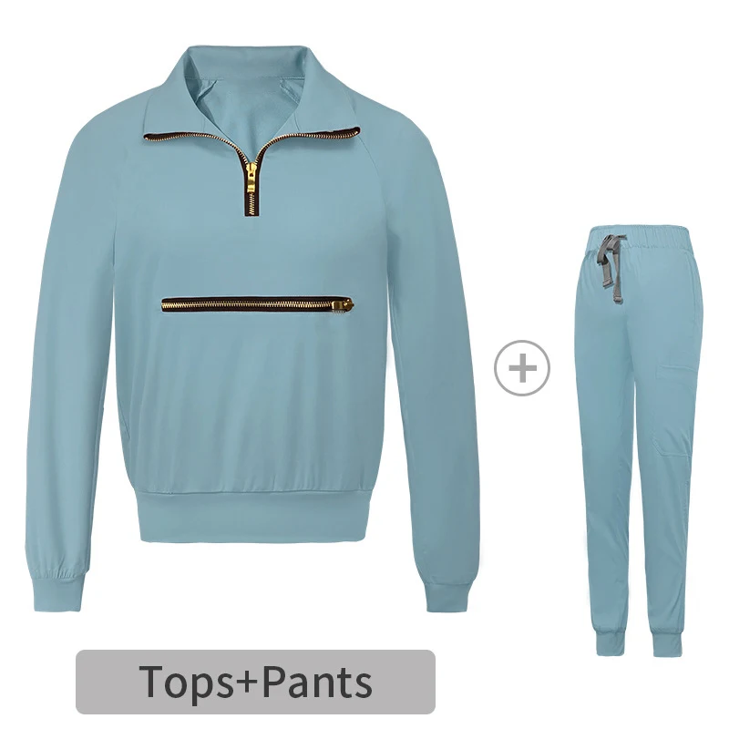 Wholesalestylish Medical Stretching Jogger Scrubs Uniform Sets Oem Anti-wrinkle Breathable Hospital Nurse Women Suits Sets