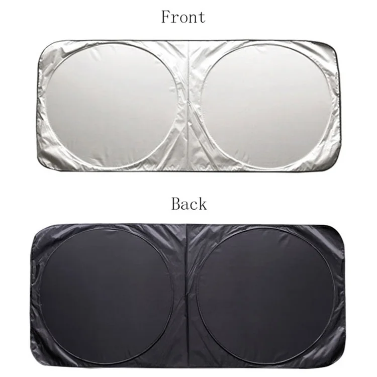 Xiangta Universal Auto Sunshade Front Window Windshield Cover Black Silver Foldable Cloth Various Car Models Including Tesla