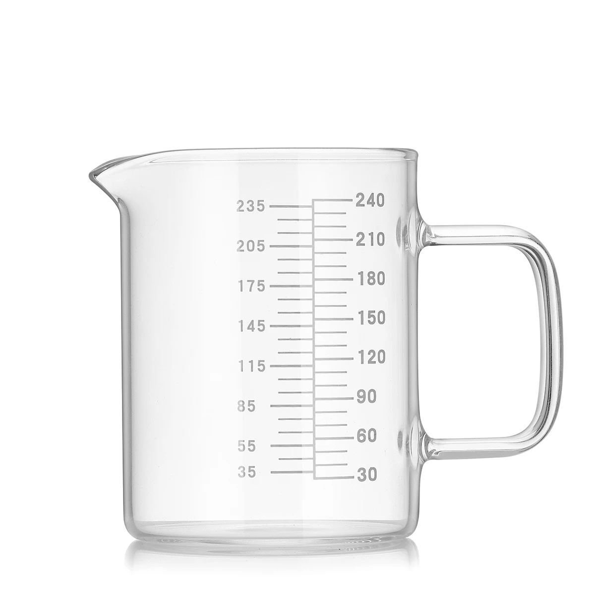 Мерный стакан с ручкой из боросиликата