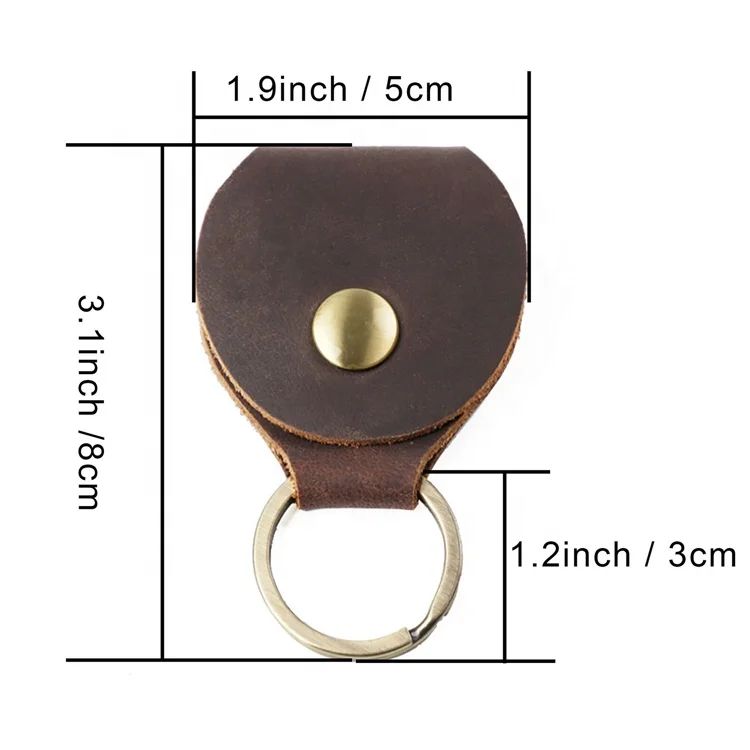 Чехол для ключей из натуральной кожи с отделением для монет