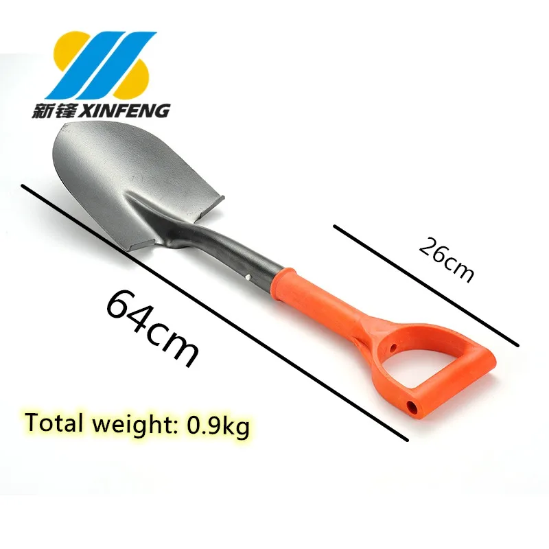 high quality shovel with PP coated 65% fiberglass handle