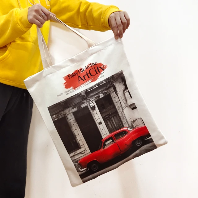 Женская хлопковая Экологически чистая сумка для покупок, многоразовая Холщовая Сумка-тоут для продуктов, поставщик