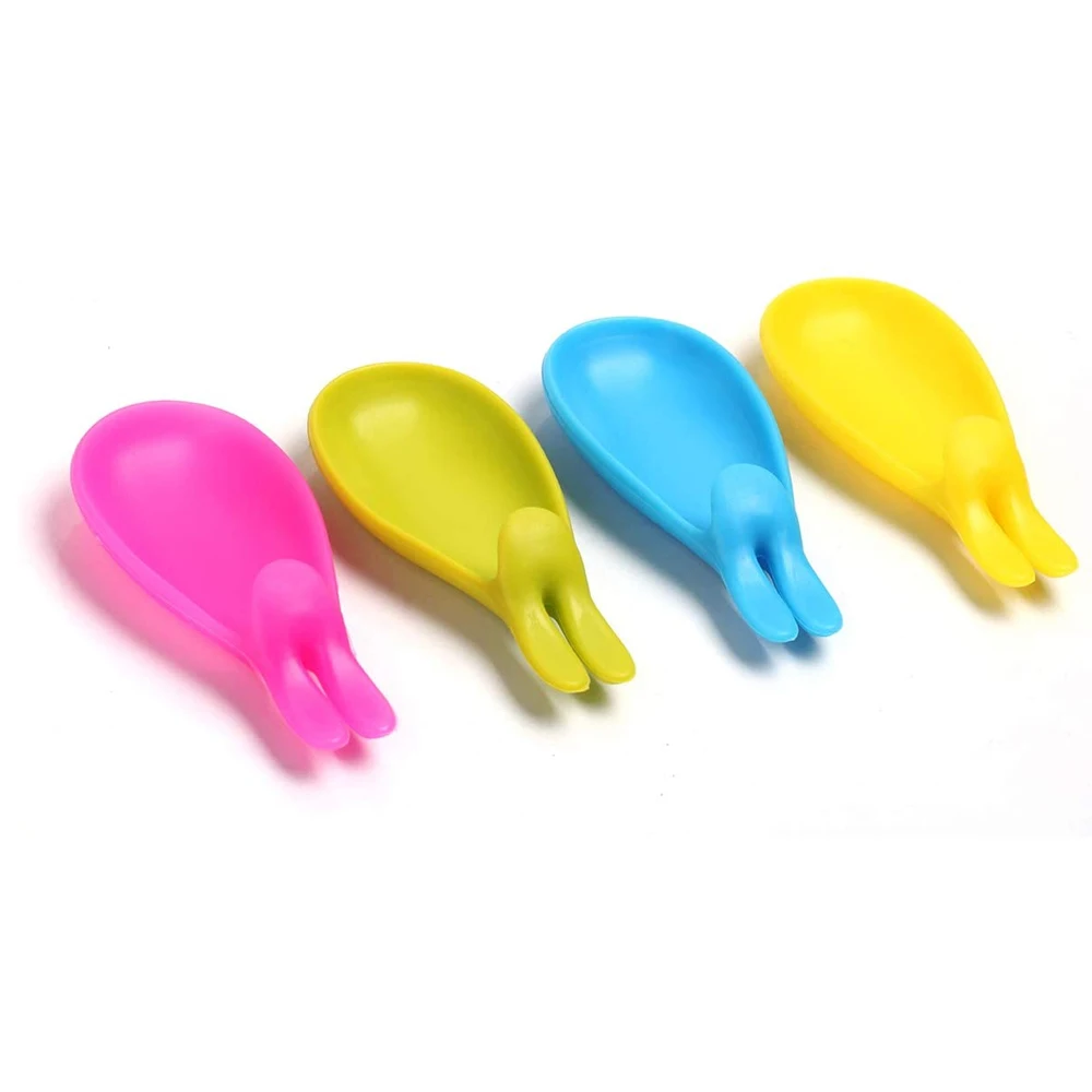 Multifunctional Funny Silicone Spoon Rest / Rabbit Shape Silicone Teabag Holder/Cute Mini Silicone Tea Bag Holder