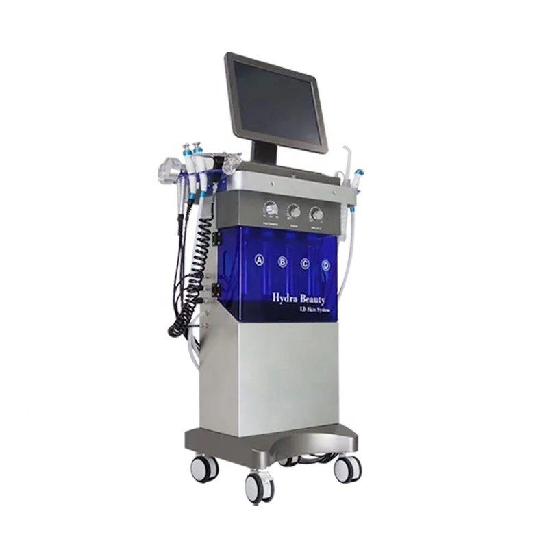 New skin analyzer function 12 in 1 Hydro Aqua Facial Dermabrasion Machine / hydro facials machine