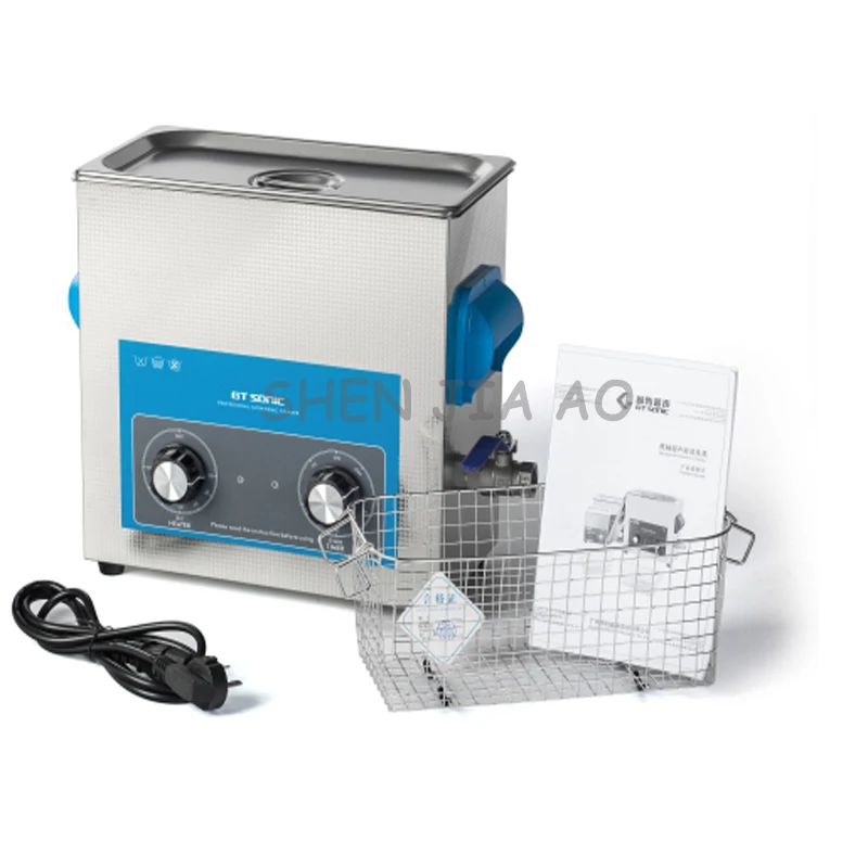 
6L ultrasonic cleaning machine VGT-1860QT glasses dental watch automatic heated ultrasonic cleaner 110/220V 