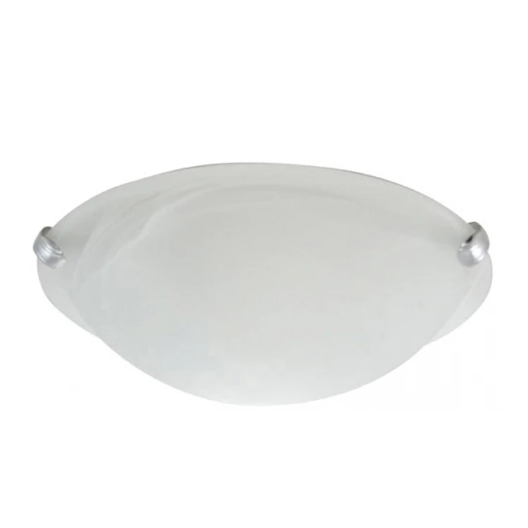 UL/ETL listed half moon ceiling fixture alabaster glass shade flush mount ceiling light for living room bedroom