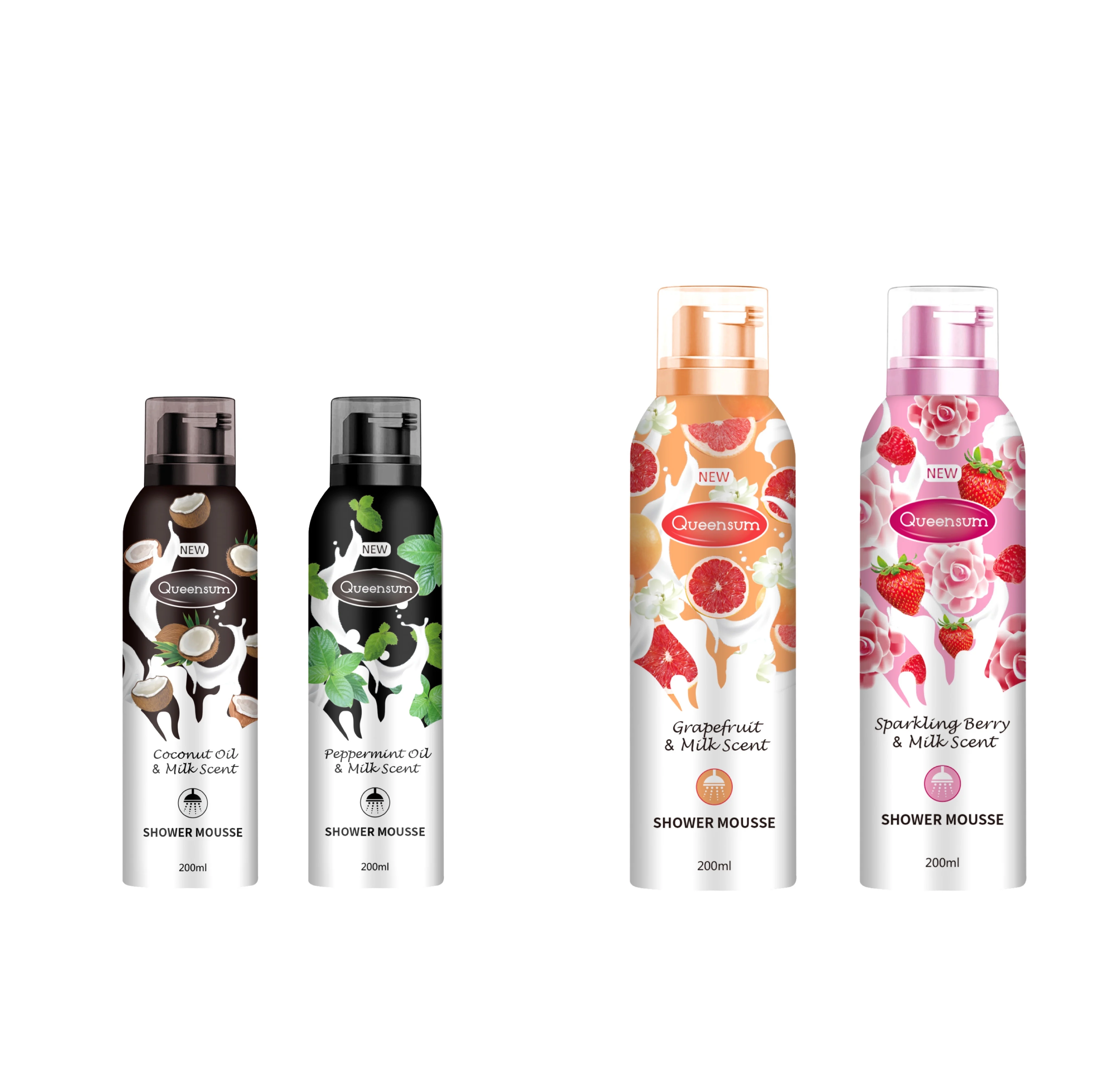 Shower Gel Manufacturer Custom Mousse Shower Gel Anti-Bacterial Whitening Shower Gel for Black Skin