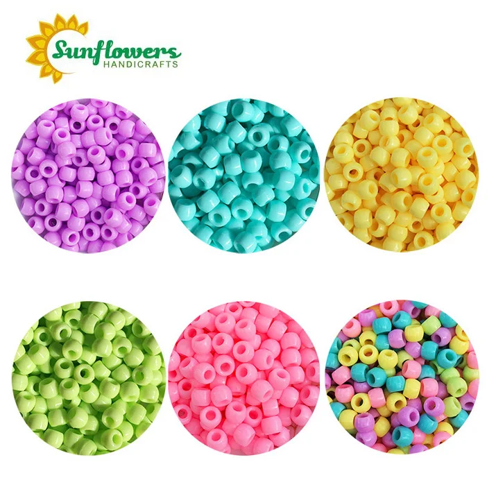 
9*6mm Pastel Pony Beads for DIY Craft Creative Projects 