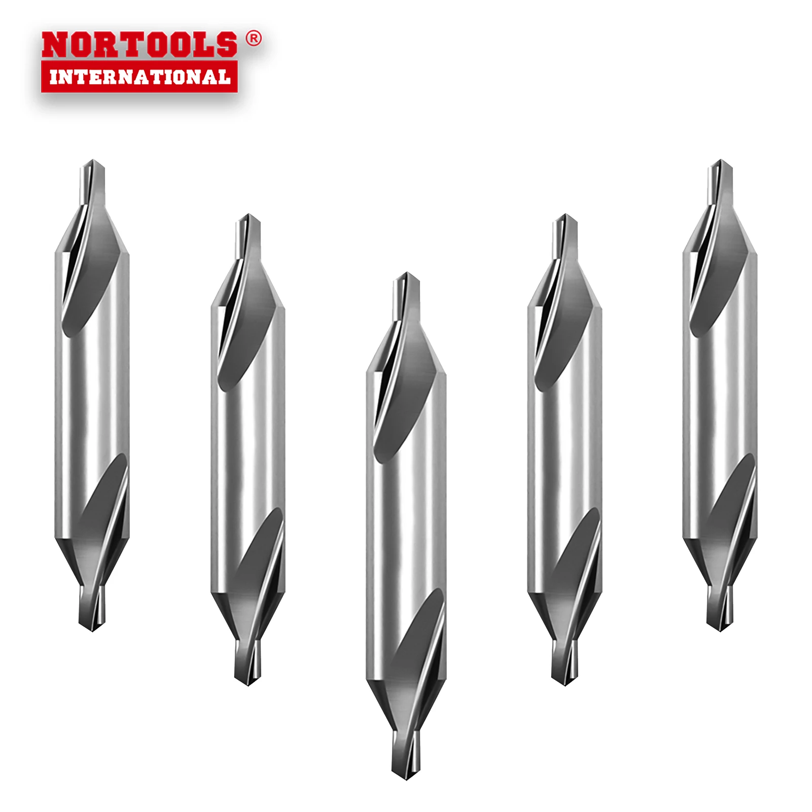 Fully Ground Bright Finished HSS-G Double Ended Center Drill Bits DIN333 Type B for metal drilling